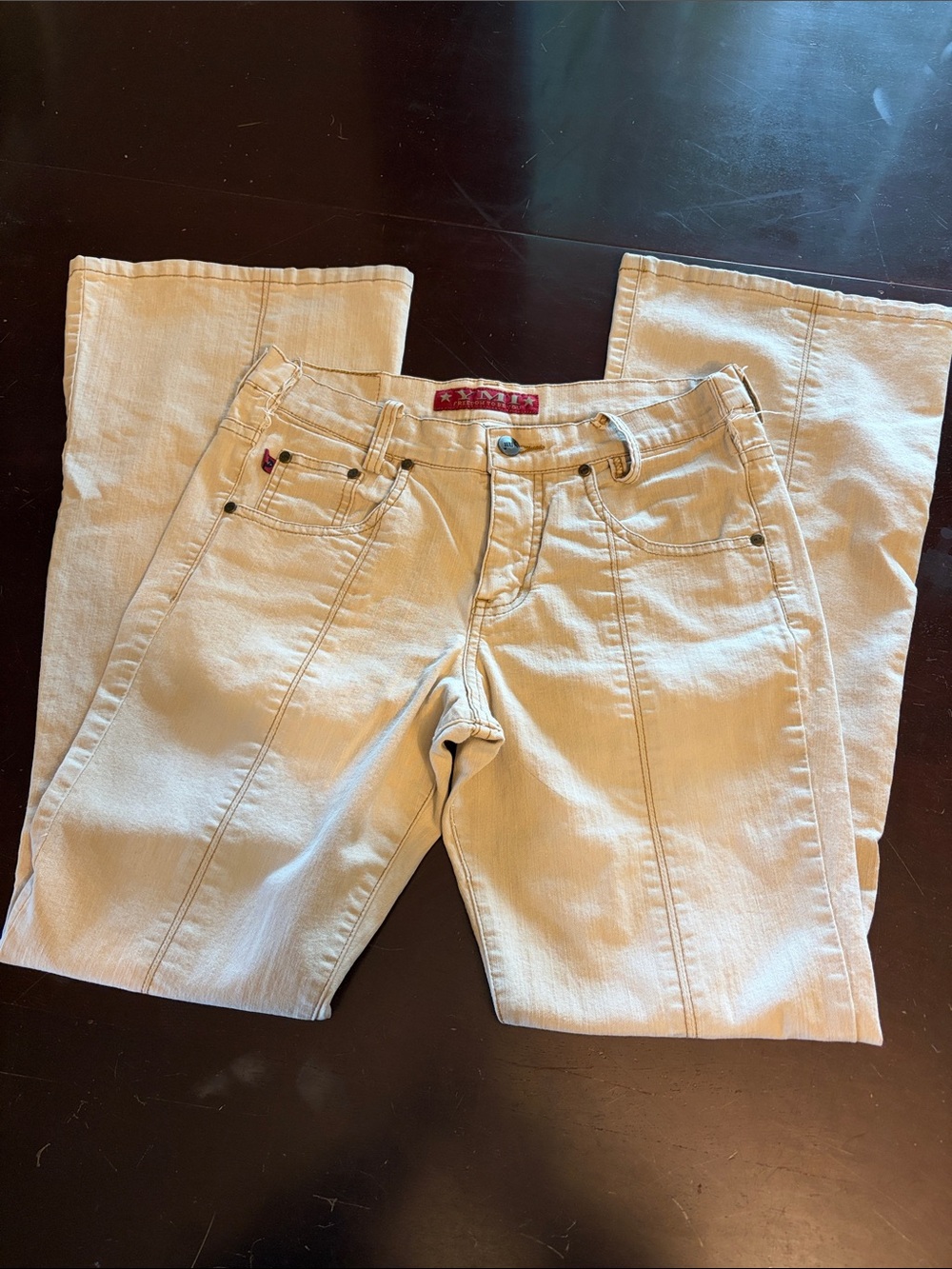90’s YMI Cream Boot-Cut Jeans for Women
